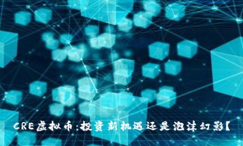 CRE虚拟币：投资新机遇还是泡沫幻影？